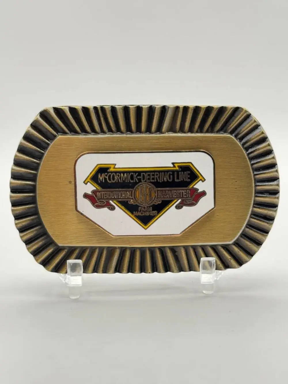 McCormick-Deering 10-20 Tractor Belt Buckle Vintage Tractor Emblem Rectangular